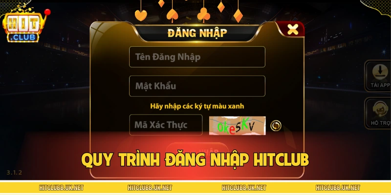 Quy trình đăng nhập HITCLUB trên máy tính